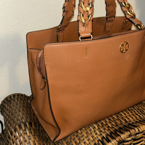 Tory Burch Brown Leather Tote Bag - Picture 4 of 10